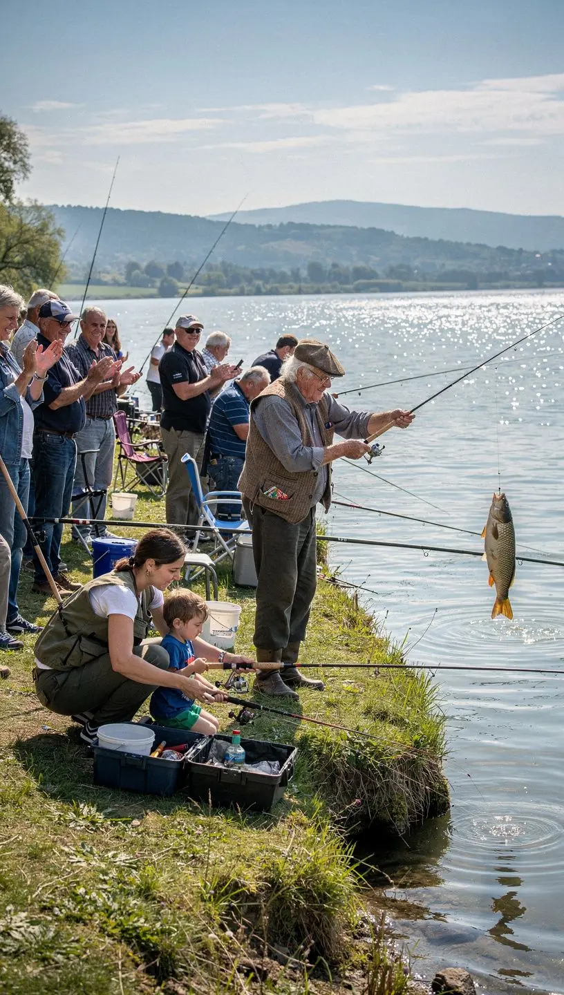 Online horgászképzés, amely során a tanulók megtanulják a horgászat alapjait és fortélyait.